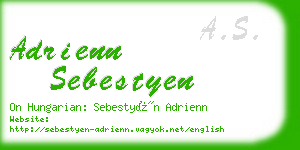 adrienn sebestyen business card